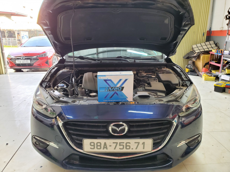 Độ đèn nâng cấp ánh sáng MAZDA3 2019